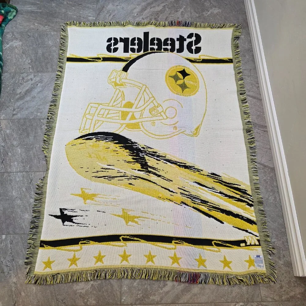 Vintage Pittsburgh Steelers Blanket The Northwest Company Throw Made In USA